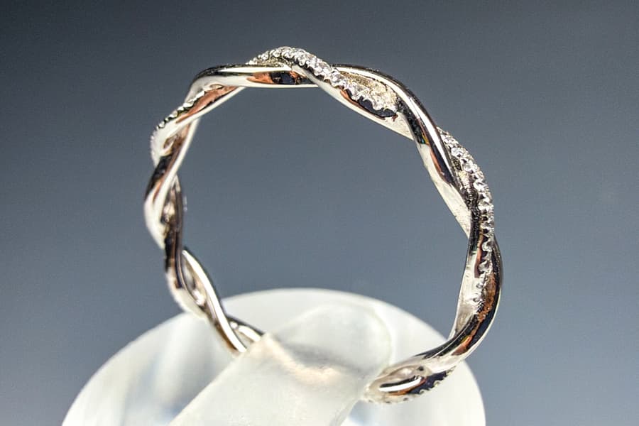 Silberring mit Zirkonbesatz Rauschmayer